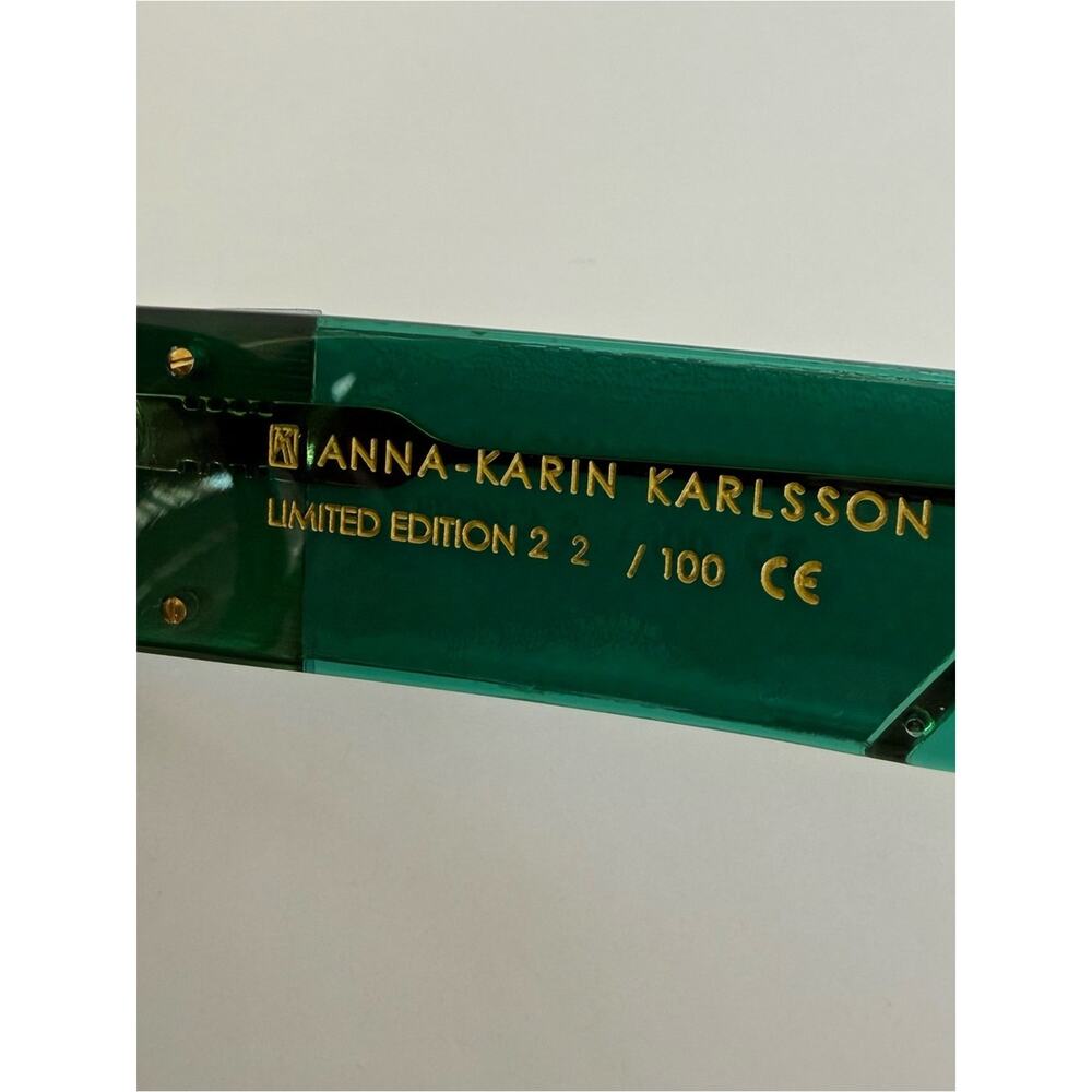 NEW!!! Anna-Karin Karlsson women emerald sunglasses limited edition Retail 1750 - Picture 7 of 7